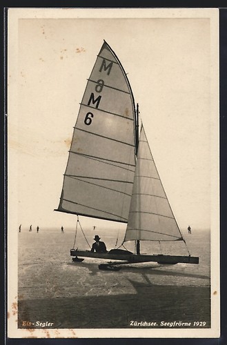 Eis segler auf dem - dem, zürichsee