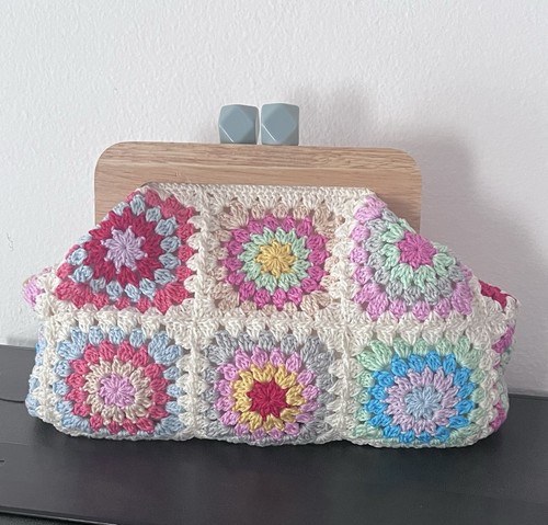 Oma tasche häkeln click clac - tasche, click-clac