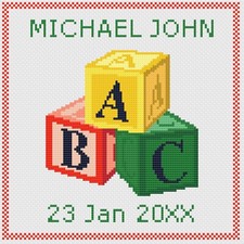 Kreuzstich Geburt Sampler Set