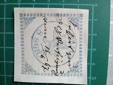 Stempelsteuermarke / Vignette / Steuerstempel Hessen 8 Sgr von 1867