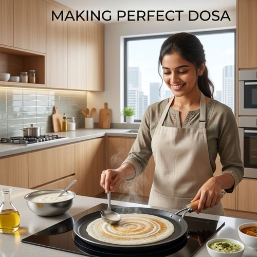 Gusseisen dosa tawa crepe - gusseisen,