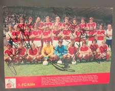 20 original Autogramme auf Mannschaftsbild Des 1. FC Köln,DFB,1976,Kicker