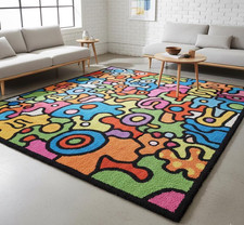 Handgetufteter bunter