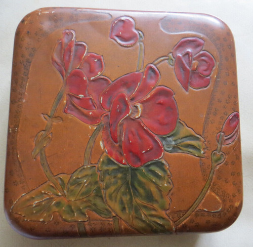 Antike jugendstil blechdose - antike,