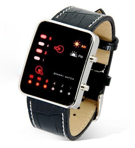 Led binär uhr - led-binär, herren