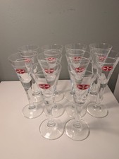 10 Stück Schnapsgläser Malteserkreuz Aquavit, 2 cl