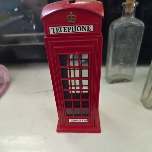 Seltene telefonzelle spardose - telefonzelle,