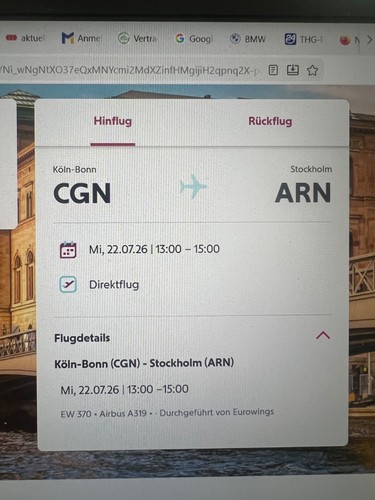 Flugtickets köln stockholm - flugtickets,