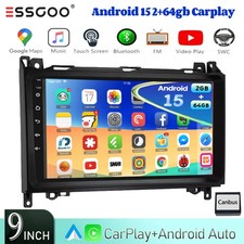 DAB+ 64GB Für Mercedes Benz Vito Viano W639 Autoradio Android15 Carplay GPS Navi