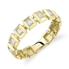 14K Gelbgold Baguette Diamant