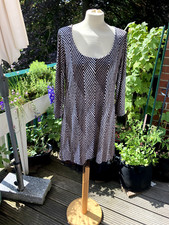 Joachim Bosse wunderschönes Minikleid schwarz Fischgrät Muster NEU Luxus Gr.5