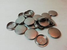 20 Abdeckkappen Indaux Ø 18 / 21 mm vernickelt Zamak guss für Spiralexzenter