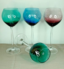 4 Stück mundgeblasene Gläser