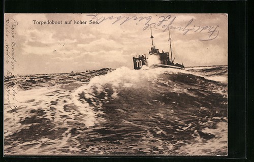 Torpedoboot 110 auf hoher - ak,
