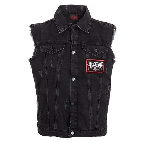 Stranger things denim weste - things,