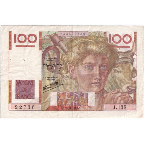 Frankreich 100 francs jeune - frankreich,,