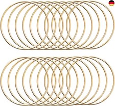 KALIONE Metallringe zum Basteln 20 Stück 8cm Gold Metallringe Metall Ringe Deko 