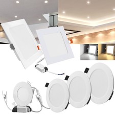 LED Einbaustrahler 230V Flach Einbau Spots Panel Einbauleuchten Deckenleuchte