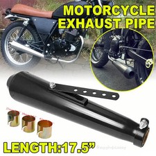 Universal Motorrad Auspuffrohr Endschalldämpfer für Vintage Harley Abgasrohre DE