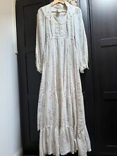 Original 70er Jahre Gunne Sax Floral Prairie Kleid Größe 7