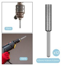 12x Diamant Kettensägenschärfgerät Reparaturwerkzeug robust Kettensäge Mühle Holzbearbeitung