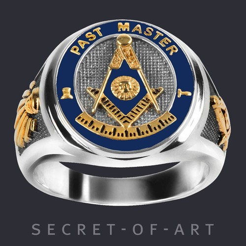 Past master ring freimaurer - master,