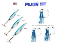 Norwegen Set  #9      Pilker  200 - 400g + 3 Octopus Rig´s