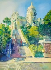 Oil Painting Paris Sacre-Coeur