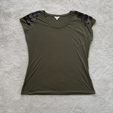 Casa Blanca Damen T-Shirt Gr. L  Kaki