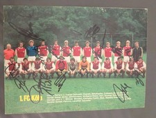 16 original Autogramme auf Mannschaftsbild Des 1. FC Köln,DFB,1975,Kicker