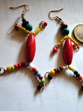 Ohrhänger rot bunt lustiges