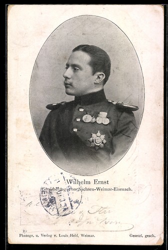 Grossherzog wilhelm ernst - ak,