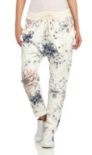 Damen Hose Cargohose Blumen