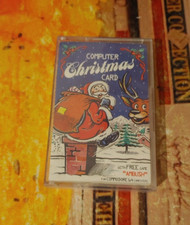 Computer Christmas Card (1985) Commodore C64 (Tape, Manual, Box) works 8-bit
