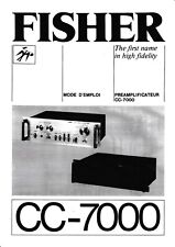 Bedienungsanleitung-Operating Instructions für Fisher CC-7000 