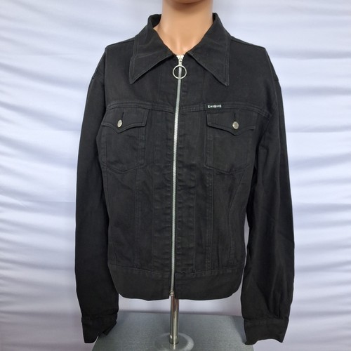 Energie mens black denim zip - denim,
