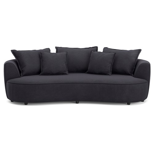 Megasofa charcoal velours - megasofa,