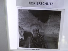 Negativ Altes Schwarz Weiß Foto Person Frau 60er Jahre