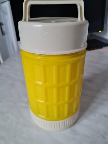 Thermoskanne 70er jahre - thermoskanne, gelb