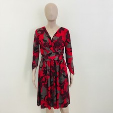 Zara Rotes Langarm Kleid