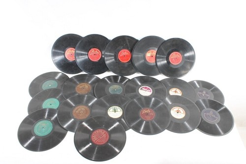 Konvolut alte schellackplatten - alte,