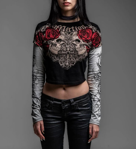Affliction langarmshirt damen - langarmshirt,