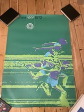 Plakat Poster Olympiade München Olympia 1972 - 100 Meter Lauf Sprint _ DIN A0