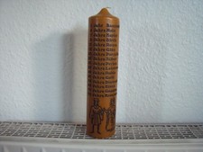 Wachskerze mit Docht mit Beschriftung Hochzeitstage (Dachbodenfund)