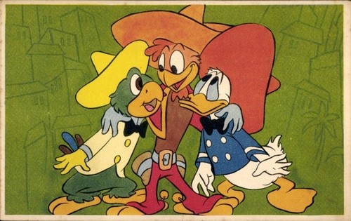 Drei caballeros donald - ak,
