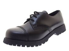 Boots & Braces 3 loch Damen Schuhe Halbschuhe Stahlkappe Schwarz Gr 38 Leder