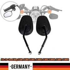 Motorrad Spiegel Rückspiegel Paar in Schwarz Für Harley Fatboy Heritage Softail