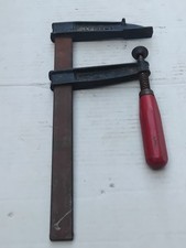 DDR Schraubzwinge massiv Eisen mit Holzgriff 120x300