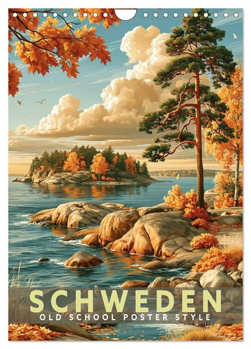 Schweden old school poster - old,