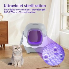 Katzenklo mit Deckel, Geschlossene Katzenklo XXL, robust und leicht zu